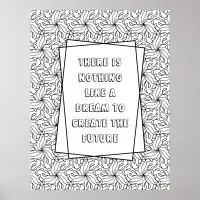 Custom Quote Adult Coloring Poster