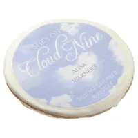 She's on Cloud Nine Elegant Bridal Shower Cookie