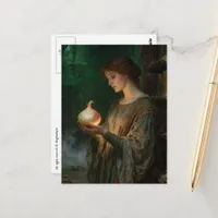 Silly Lady of Shallot Parody Woman Large Onion Postcard