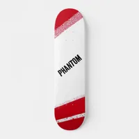 Red and White Skateboard