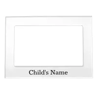 Magnetic Photo Frame Baby & Kid's Room Add Name