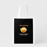 Halloween Trumpkin V4 Grocery Bag