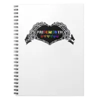 Month Skeleton Heart Hands LGBTQIA  Notebook