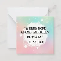 *~  Kindness Miracles   AP62  Note Card