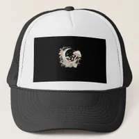 Aesthetic Moon Goblincore And Cottagecore Mushroom Trucker Hat
