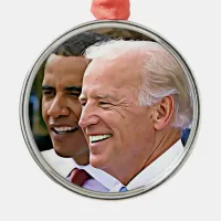 President Obama & Vice President Biden Metal Ornament