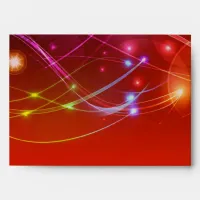 Abstract Bokeh Christmas Lights Envelope