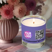 Business Logo Company Promotional QR Code Text Scented Candle