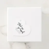 Thank you so much/your names & message wedding favor tags