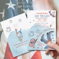 Make America Cowboy Again - 250th Celebration  Invitation