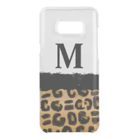 Leopard Print and Personalized Initial   Uncommon Samsung Galaxy S8+ Case