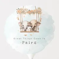 Great Things Come In Pairs Twin Baby Shower Balloon