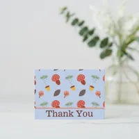 Personalized Fall Thank You Card