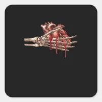 My Heart Is Your Hands Classic Square Sticker