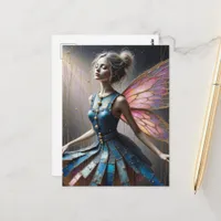 Fairy in a Denim Dress Postcard