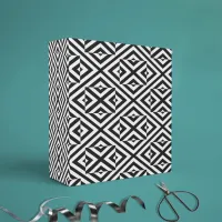 Black and White Striped Op Art Geometric Pattern Wrapping Paper