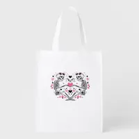 Skeleton Heart Hands Classic Viral Grocery Bag