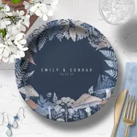 Wild & Whimsical Border Wedding ID1110 Paper Plates