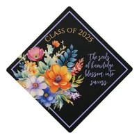 Flourished the seeds of knowledge graduation cap topper