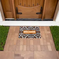 Halloween Ghost and Pumpkin Doormat