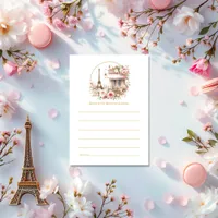 Bonjour Bébé Parisian Café Baby Shower Advice Card