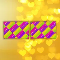 Bright Neon Paint Brush Strokes |  Pillow Case