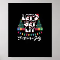 Let's Get Lit Christmas Poster