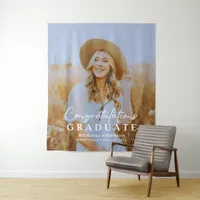 Congratulations Graduate Photo Graduation Party Tapestry