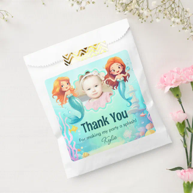 Little Mermaids Under the Sea Birthday Favor Bag