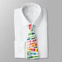 Colorful Watercolor Modern Abstract Neck Tie