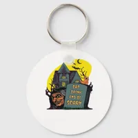 Eat Drink And Be Scary Classic Simple Keychain
