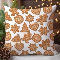 Gingerbread Cookies Christmas Pillow