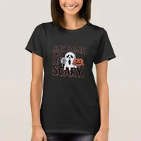 Eat Drink Be Scary Halloween Pumpkin Creative Styl T-Shirt