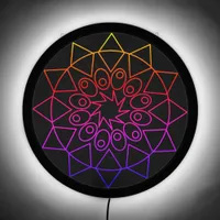 Illuminated Sign - Colorful Mandala