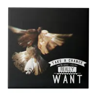 Pigeon Take A Chance Ceramic Tile