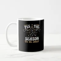 Christmas Tis The Season Cute Jolly Coffee Mug
