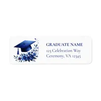 Class of 2024 Blue Graduate Return Address Labels