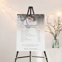 Modern Photo Overlay Reception Timeline Foam Board