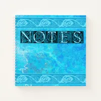 Celtic Knotwork Fish in Blue Notebook