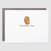 Funny I Yam What I Yam For Men Women Youth Car Magnet