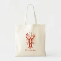 Fisherman Aesthetic Maine Lobster Custom Tote Bag