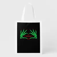 Skeleton Hands - Funny Halloween Grocery Bag