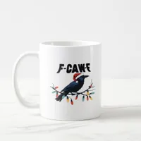 Funny Crow Christmas Classic Retro Design Coffee Mug