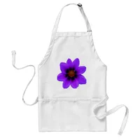 Purple Flower at Dusk Adult Apron