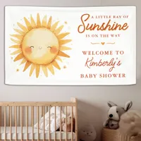 Little Ray Of Sunshine Boho Welcome Baby Shower Banner