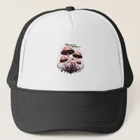 Blooms Shadows - Whimsigoth Mushroom Art Pastel Go Trucker Hat