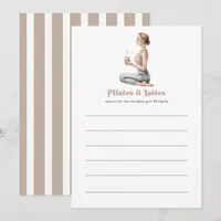 Wellness Experience Pilates & Lattes Birthday Advice Card