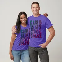 Purple Gray Camo Is My Cool Color Unisex T-Shirt