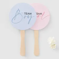 Gender Reveal Voting  Hand Fan