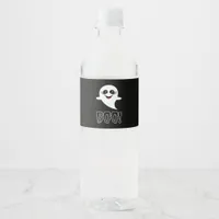 Boo! Little Halloween By Lucas Water Bottle Label